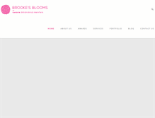 Tablet Screenshot of brookesblooms.com.au
